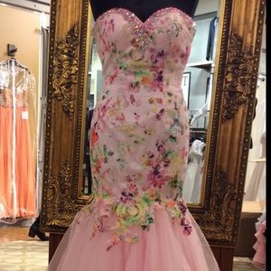 Pink prom dress